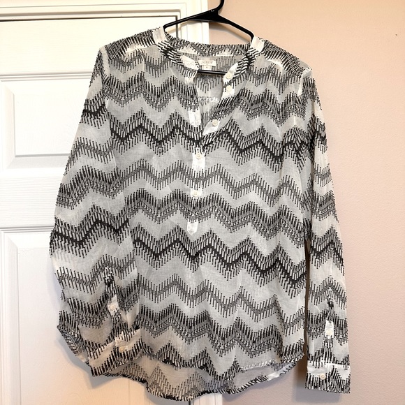 J. Crew women’s long sleeve blouse size M - Picture 1 of 3